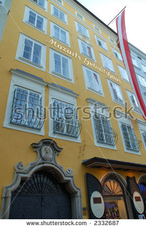 Salzburg Mozart Stock Images, Royalty.