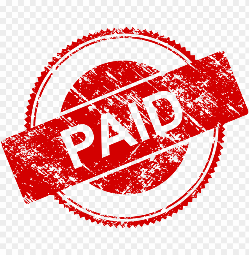 paid stamp png.