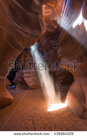 Antelope Arizona Canyon Sunbeam Stock Photos, Royalty.