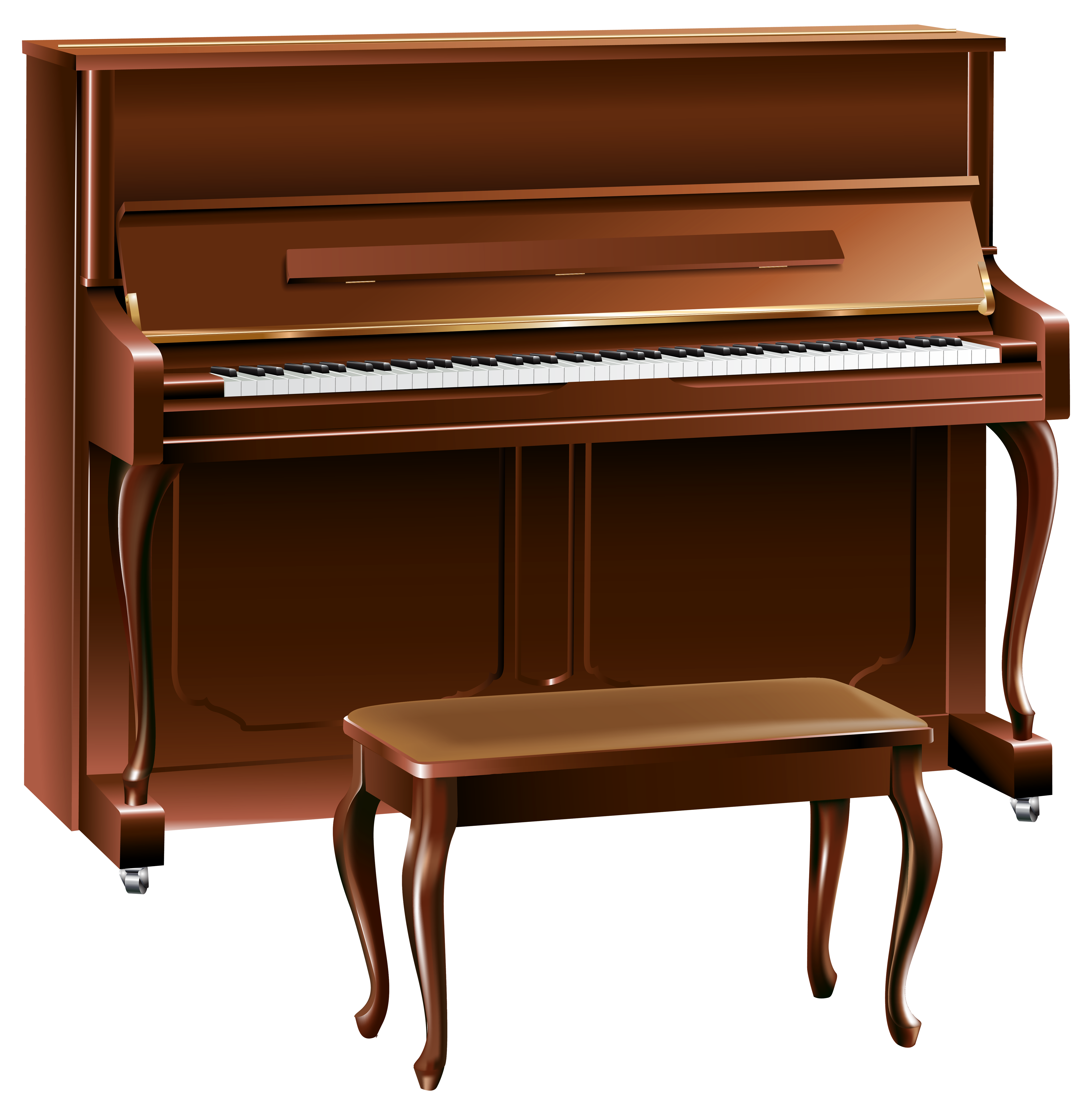 Upright Piano Clipart.