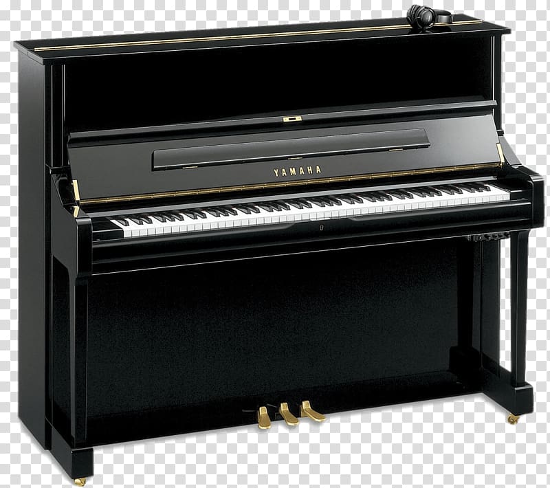Black Yamaha upright, Yamaha U1 Silent Upright Piano.