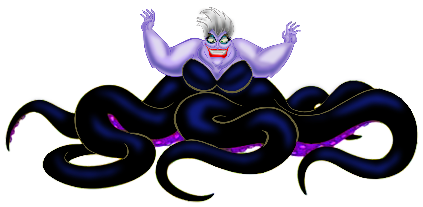 Ursula Ariel Maleficent Cruella de Vil Evil Queen.