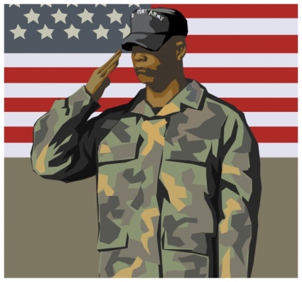 Flag Man Person Cap American Army Dress Soldier Camouflage.