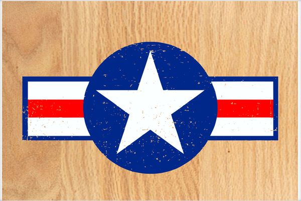 Retro US Army USA Star Logo Poster.