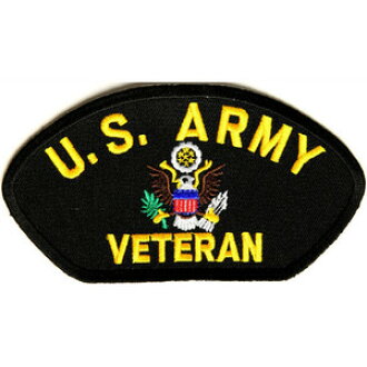 Military emblem US ARMY veteran heat pressure bonding type U.S. Army army.