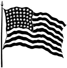 Free American Flag Clip Art Black And White, Download Free.