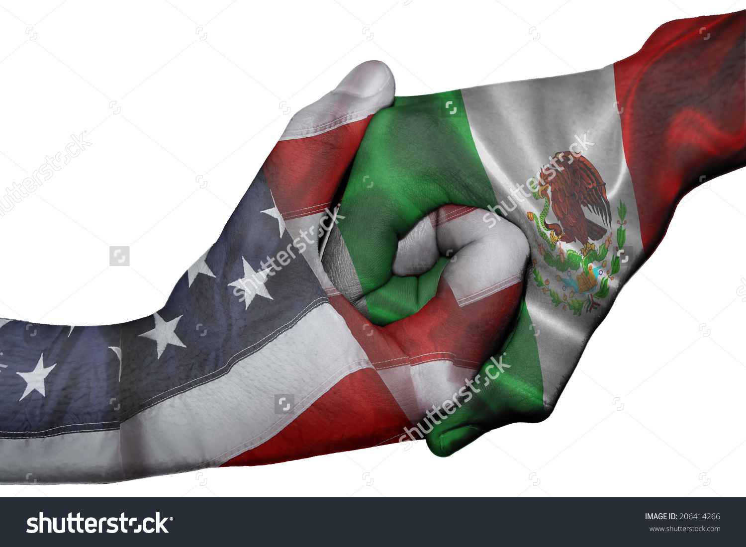 United States Mexico Flag Clipart.