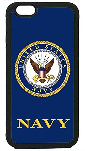 US Navy USN Logo Military Rubber Silicon Black Case Cover for iPhone7.