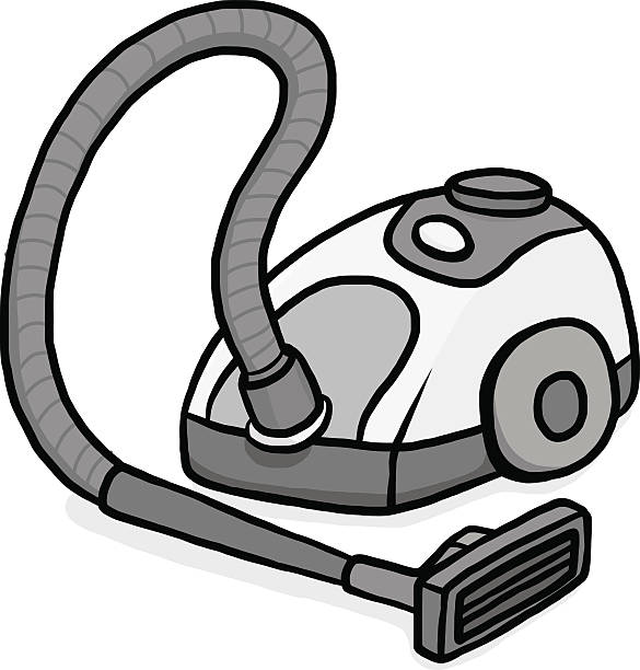 Cartoon Vacuum Cleaner Clipart.