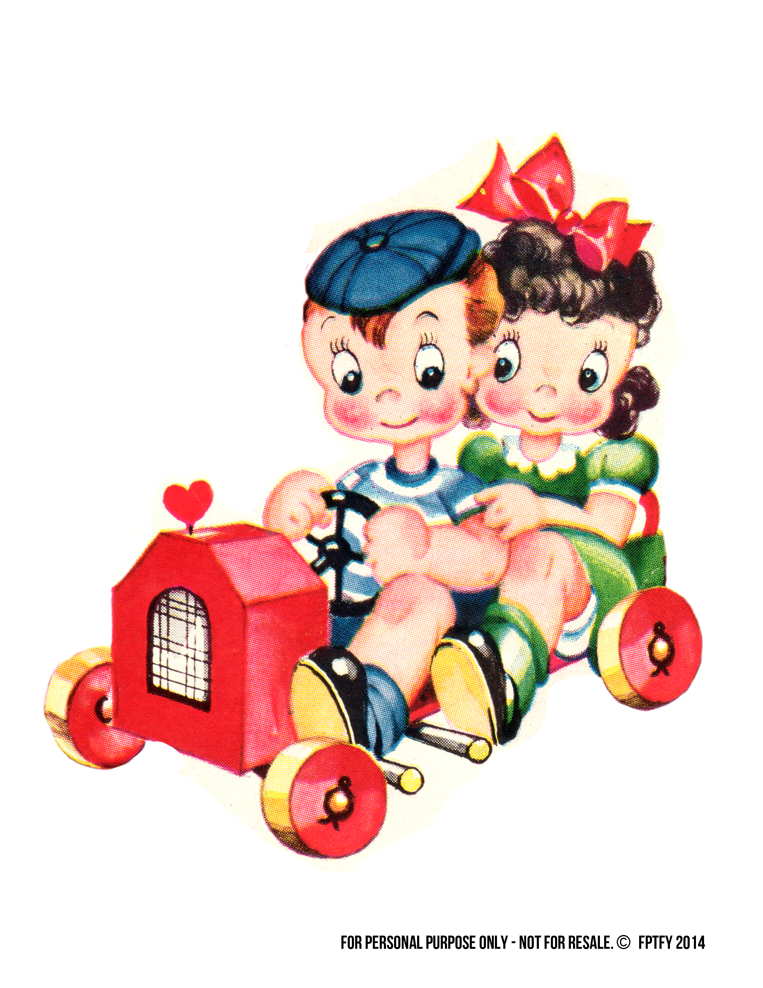 Free Vintage Valentines Day Clipart.