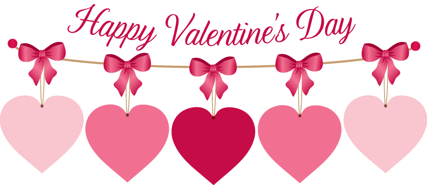 Garland clipart valentines, Garland valentines Transparent.