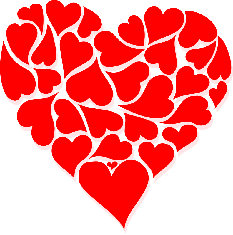 Hearts for Valentines Day Clipart.