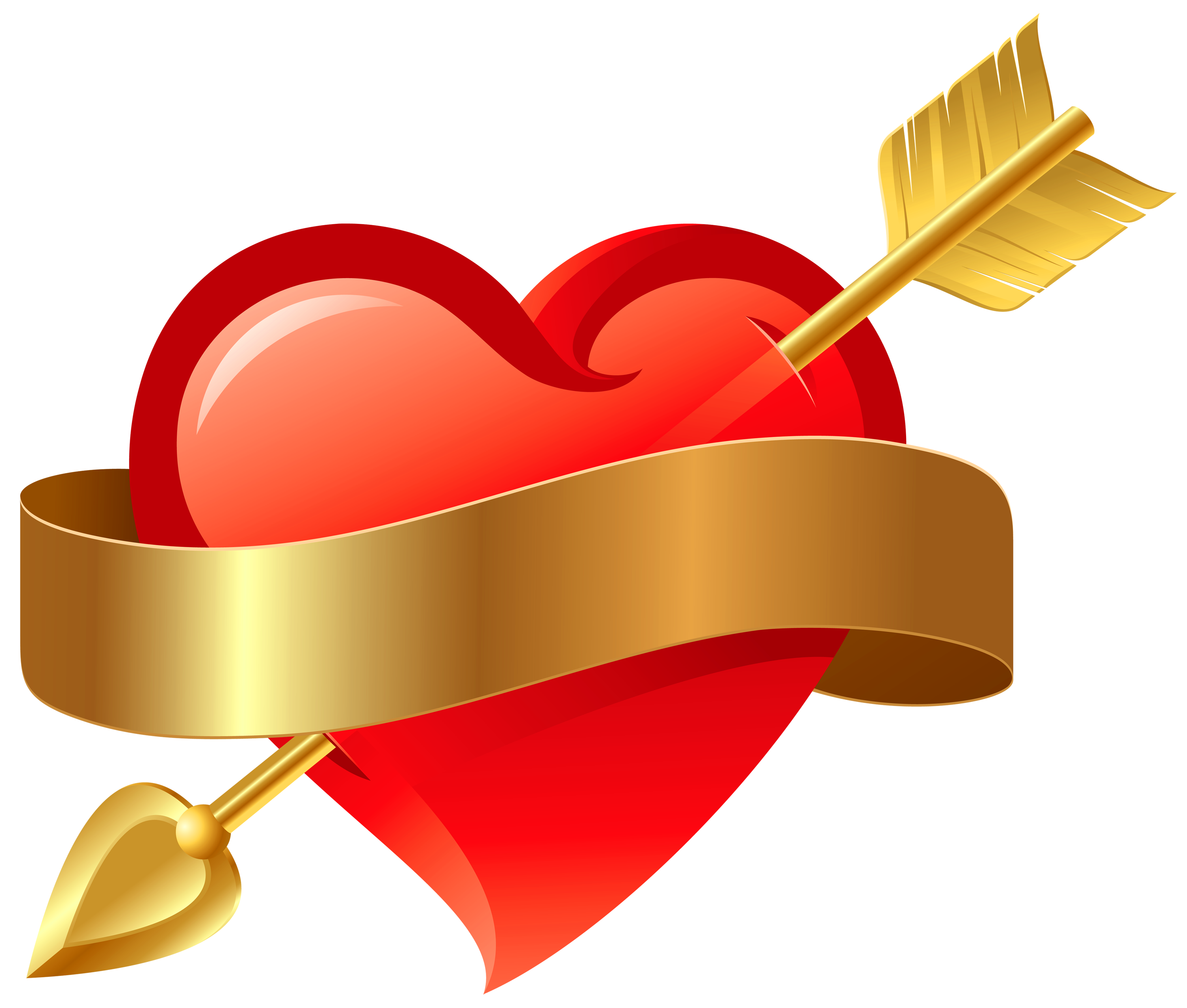 Free Heart With Arrow, Download Free Clip Art, Free Clip Art.