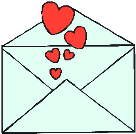 Valentine mailbox clipart.