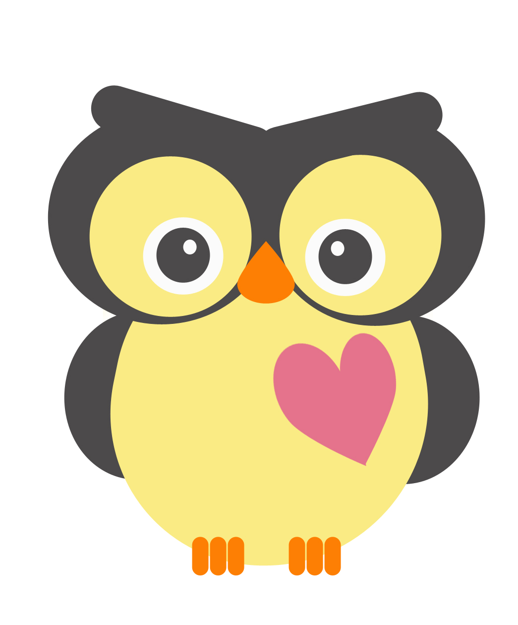 Valentine owl clip art.