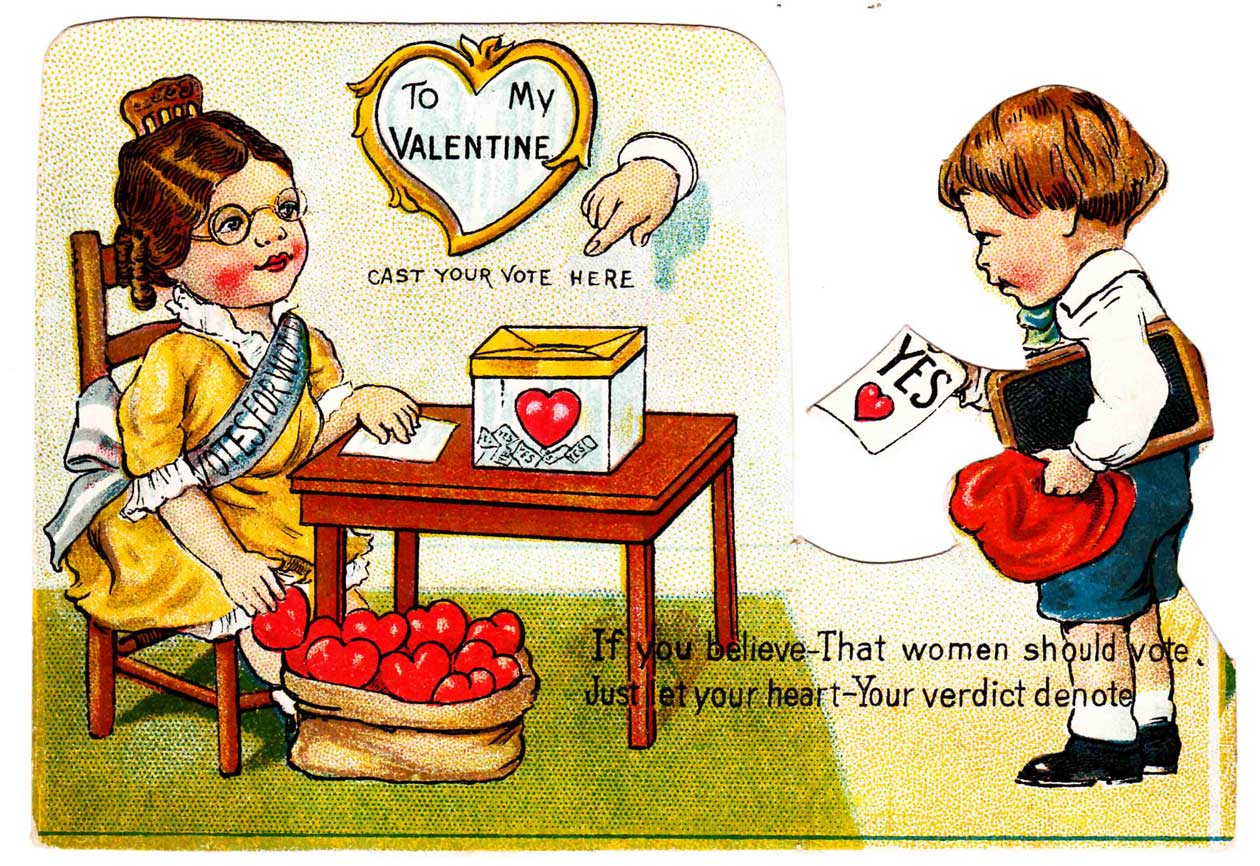 13 wonderfully weird vintage Valentine\'s Day cards.