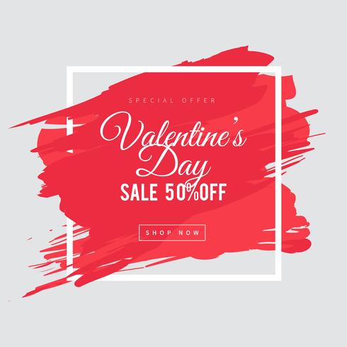 Valentines Day Sale Background.