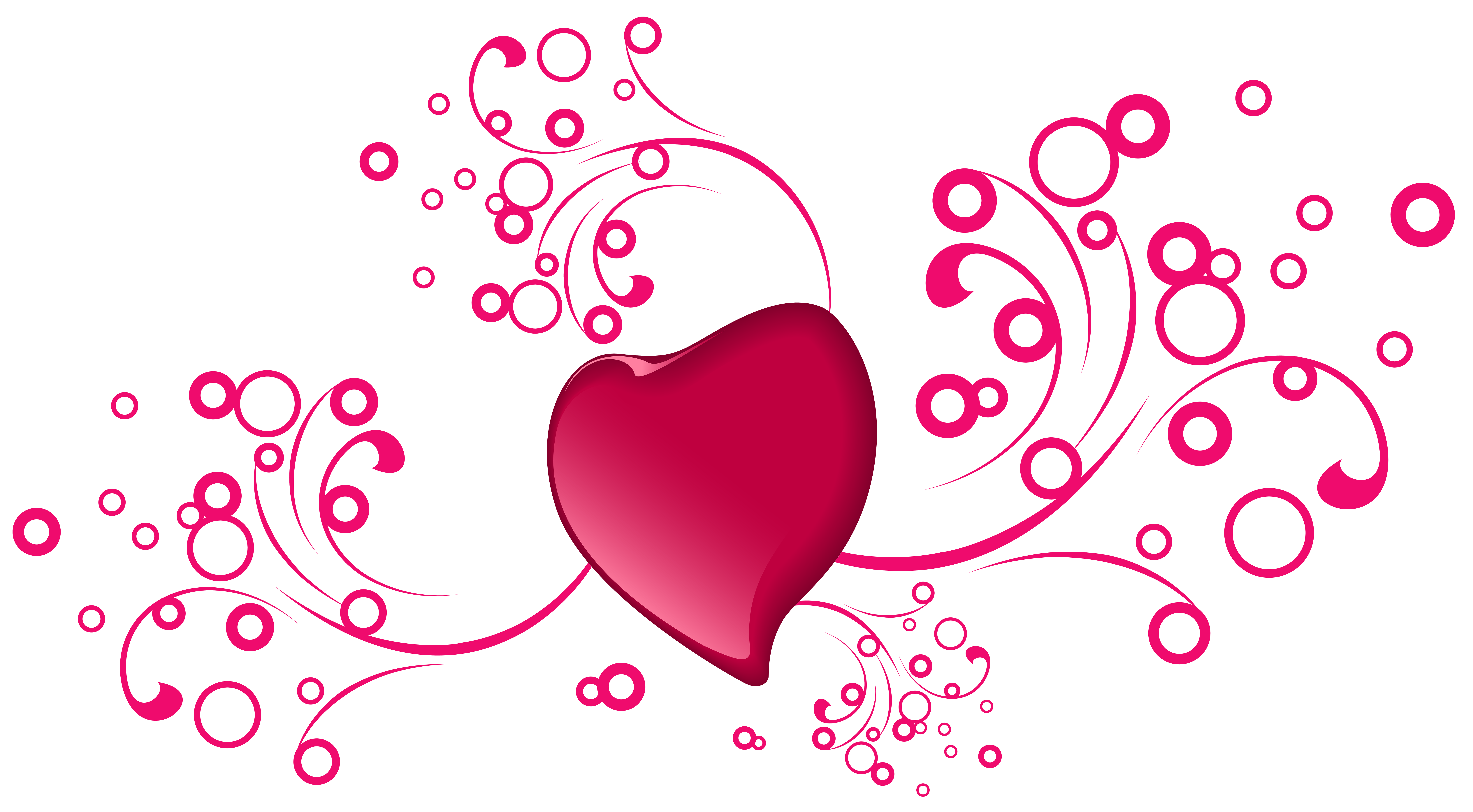 Valentine\'s Day Decorative Heart Transparent PNG Clip Art.
