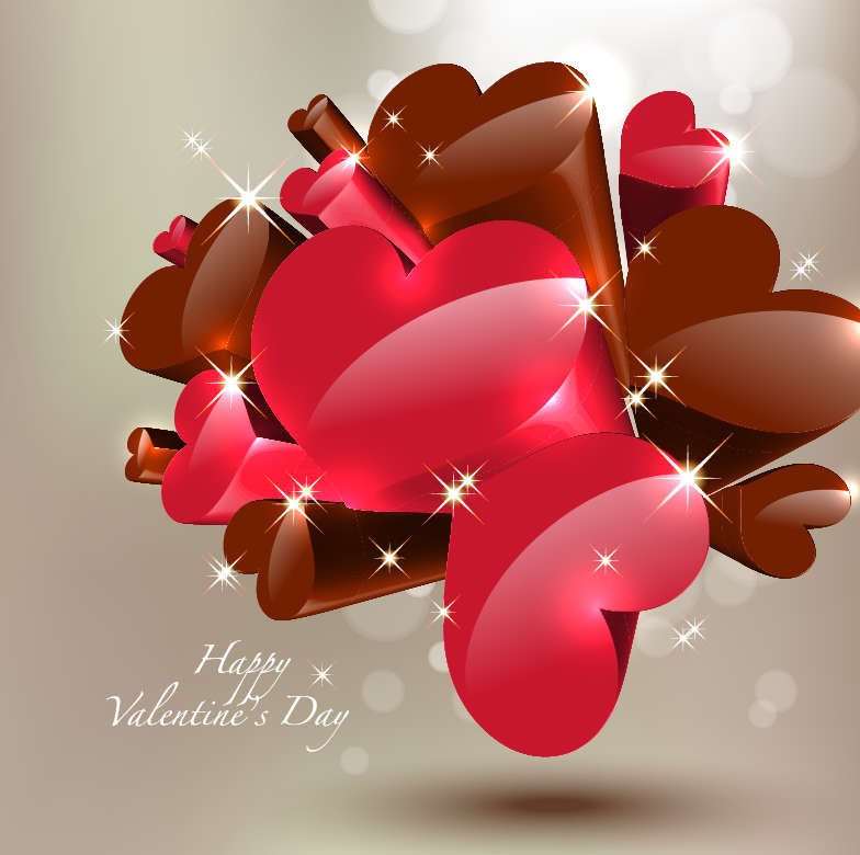 16 Free Vector Happy Valentine\'s Day Images.