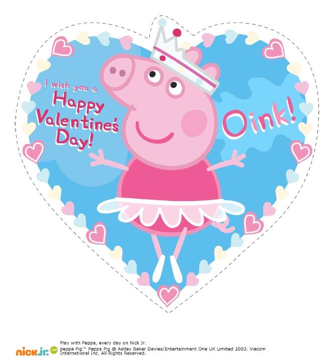 Peppa Pig Valentines Clipart.