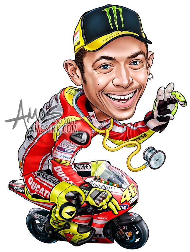 Gambar Kartun Valentino Rossi - Meme DP BBM