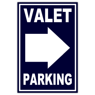 Valet Parking Sidewalk Sign 103.