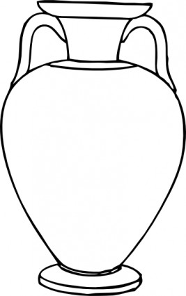 Free Vase Clipart Black And White, Download Free Clip Art.