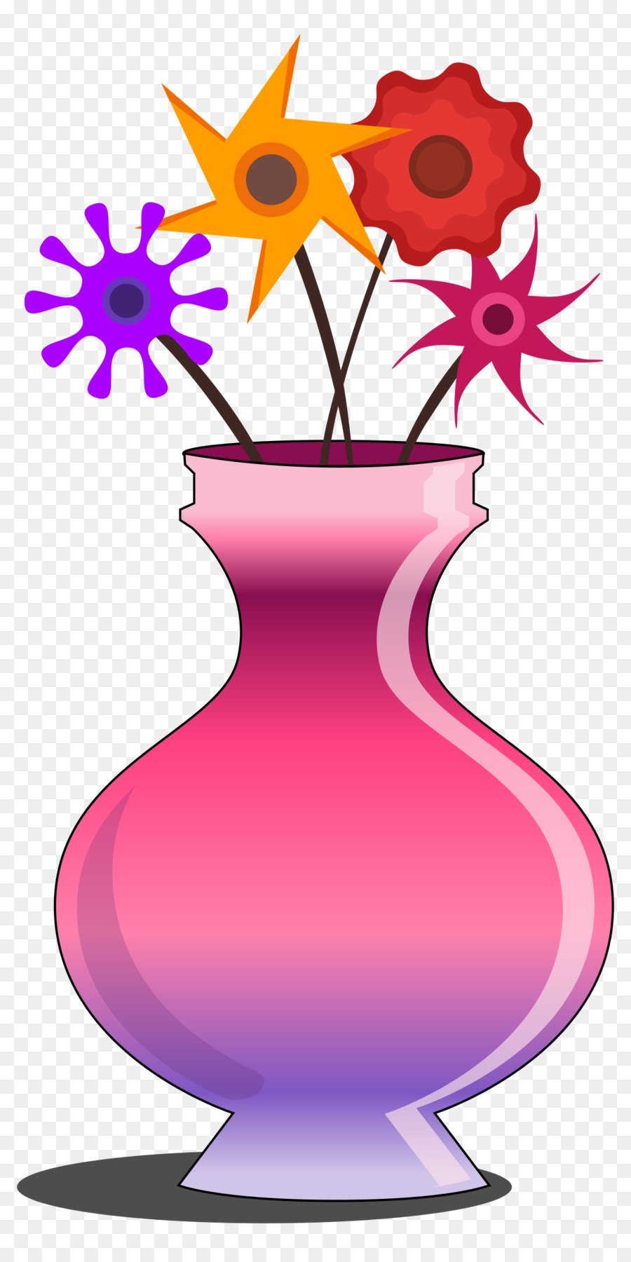 Pink Flower Cartoon clipart.