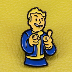 Details about **NEW UNUSED ** Fallout 4 Video Game Vault Boy Figure Logo  Metal Enamel Pin.