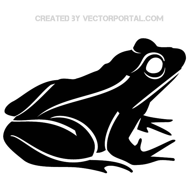 Frog Clip Art Illustration Free Vector.