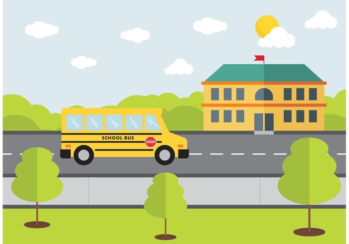 School Bus Design Vector.