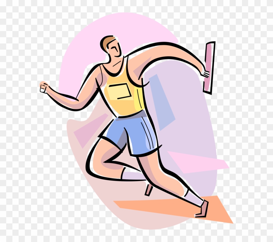 Vector Illustration Of Track And Field Athletic Sport.