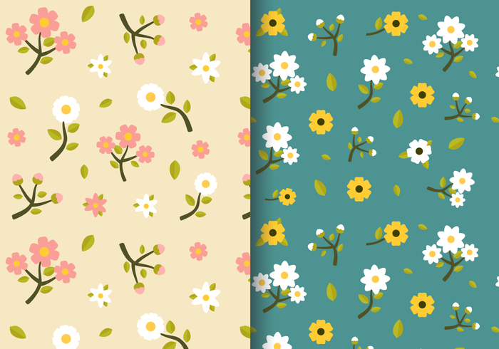 Free Vintage Spring Floral Pattern.