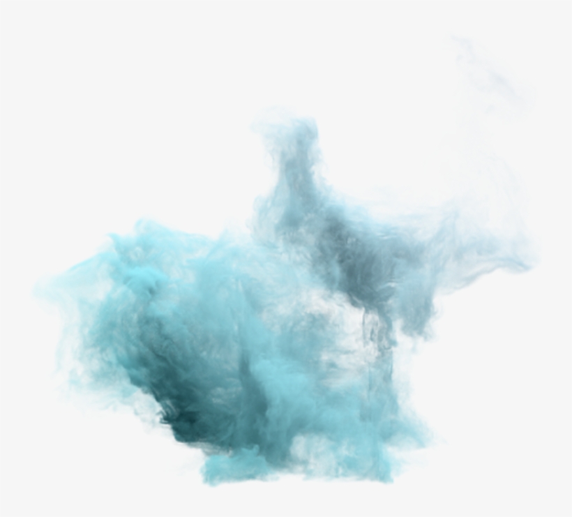 Teal Smoke Png Vector Freeuse.