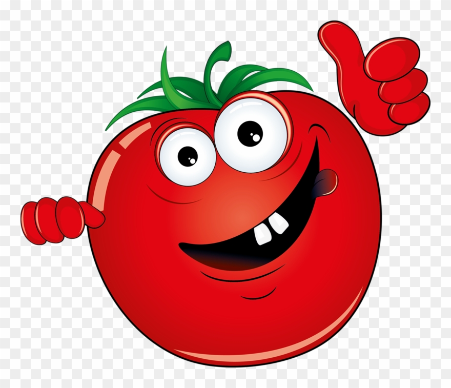 Vegetable Cartoon Illustration Red Banner Transparent.