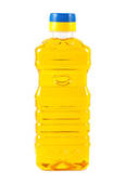 Stock Photography of Vegetable oil in plastic bottle k10238240.