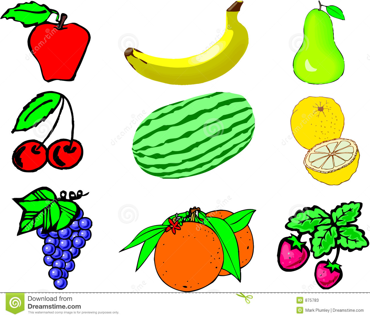 Fruit And Vegetable Clipart.