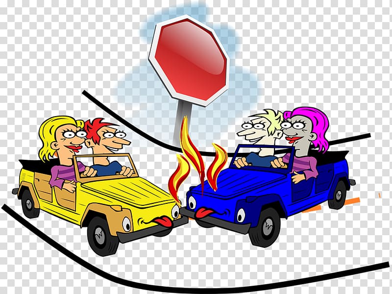 Traffic collision Accident Cartoon , intersection,Traffic.