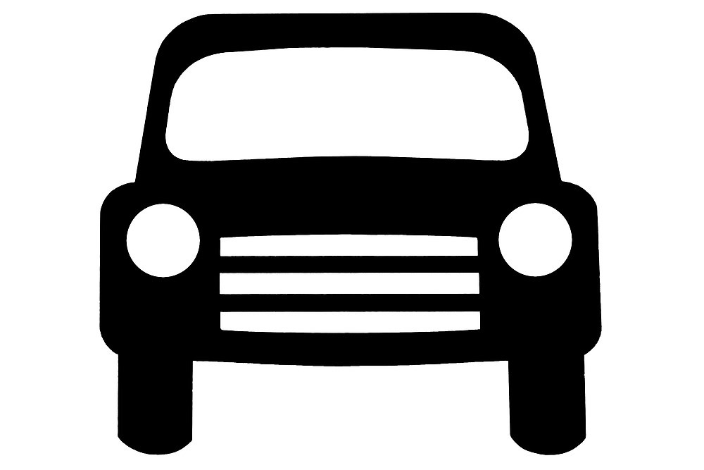 motor vehicle sign as clipart\