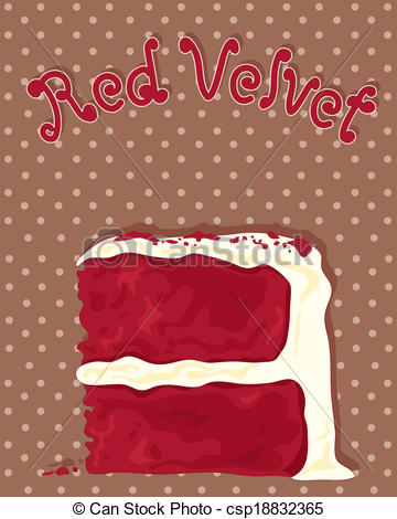Red Velvet Cake Clipart.