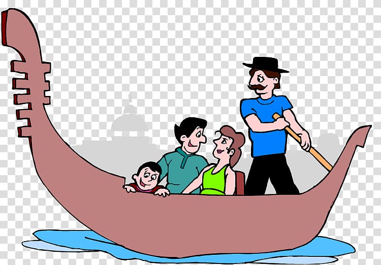 Venice Gondola , vacations transparent background PNG.