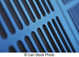 Stock Photographs of aluminum ventilation grid.