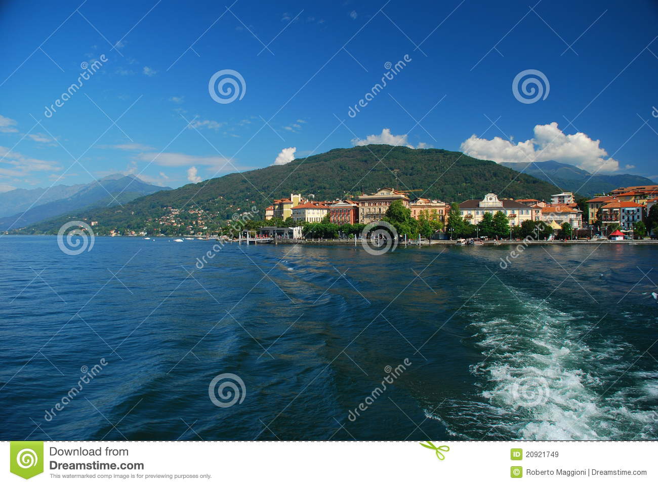 Verbania Pallanza, Lake Maggiore, Italy Royalty Free Stock Images.