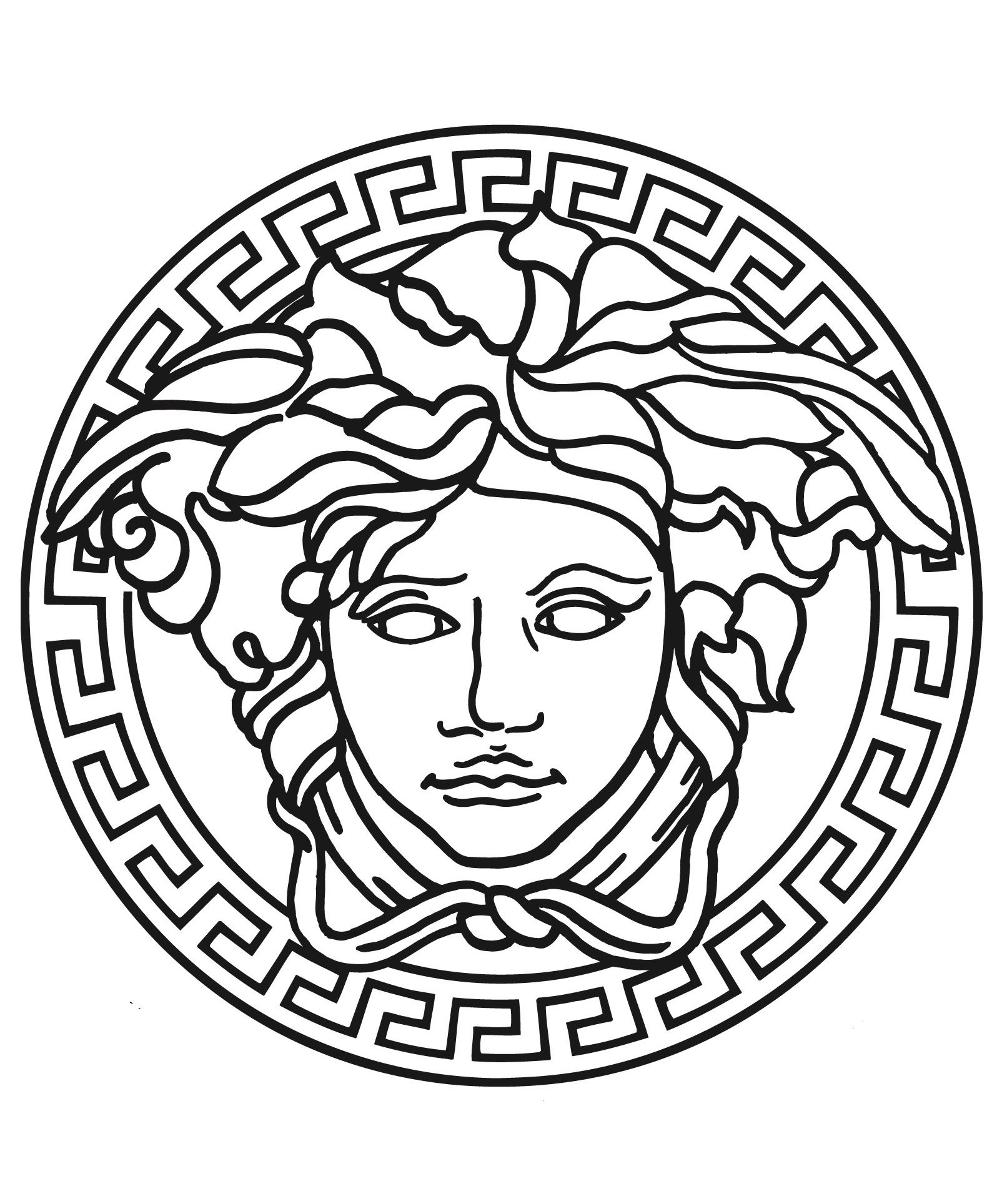Versace Logo Drawing at PaintingValley.com.