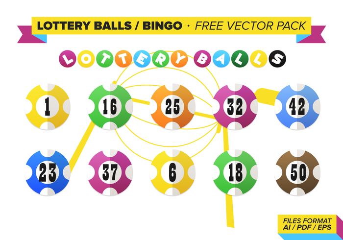 Lottery Balls Bingo Vector Pack.