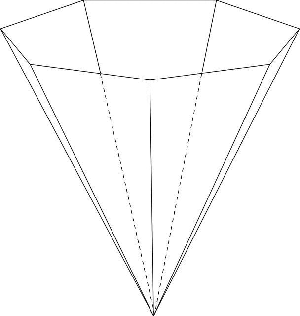 Inverted Septagonal/Heptagonal Pyramid.