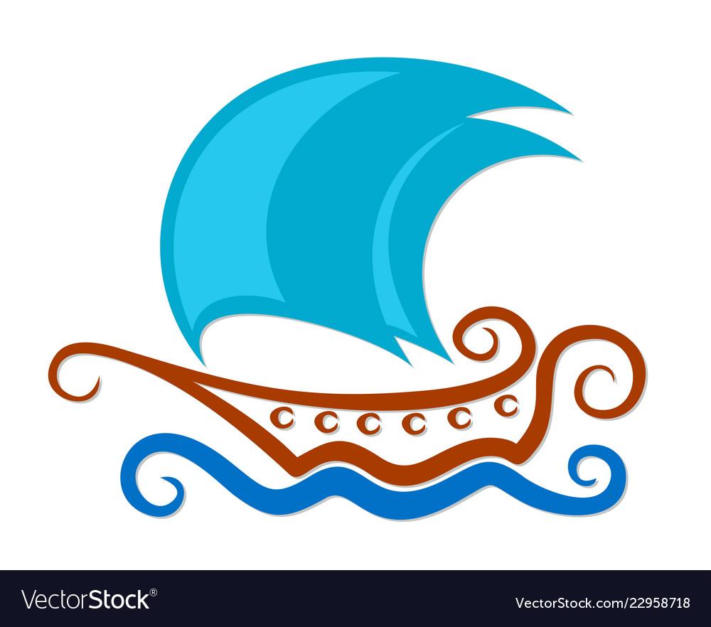 Logo of sailing vessel.