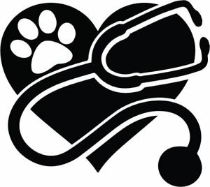 Details about Vet Decal RVT Veterinary Tech Veterinarian Pet Window Bumper  Sticker Car Decor.