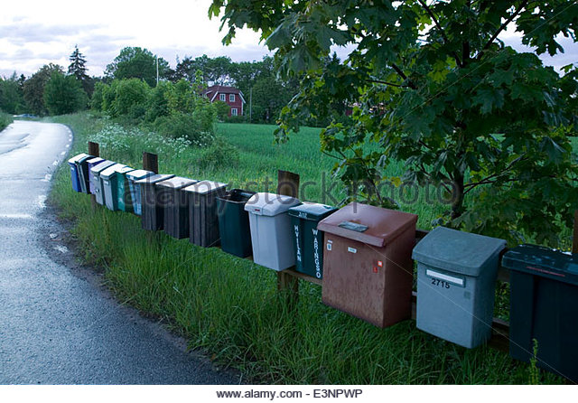 Residential Post Boxes Stock Photos & Residential Post Boxes Stock.