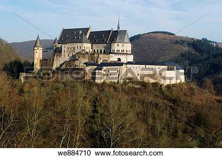 Stock Photography of Vianden castle, 2006 november we884710.